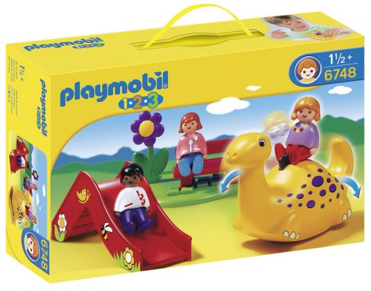 PLAYMOBIL 123 6748 Enfants et aire de jeux