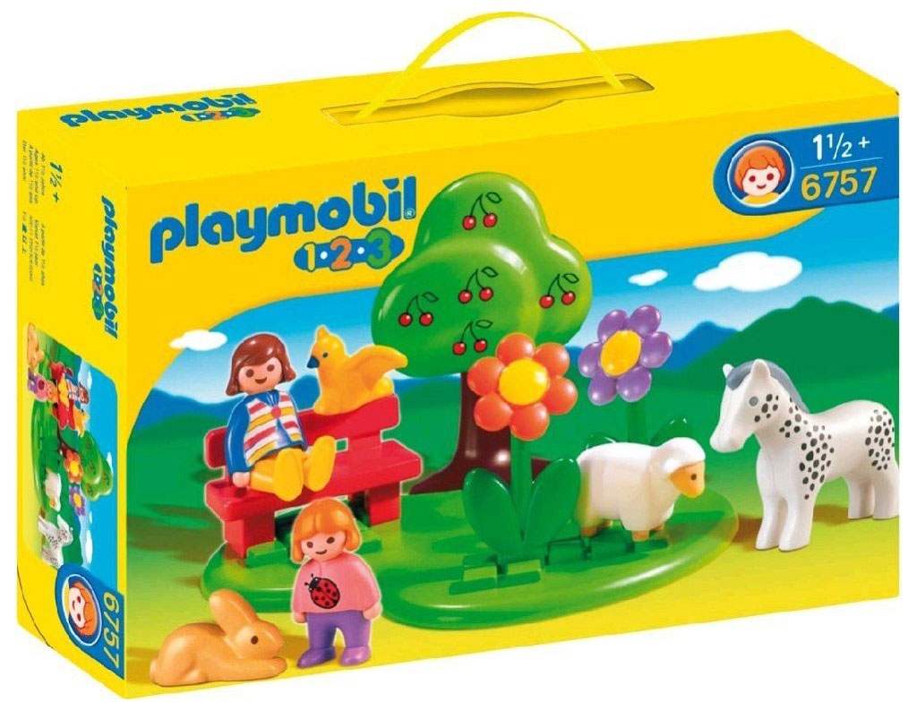 Playmobil 71600 Parc Animalier - MyLife - Comprend Six Personnages, Un