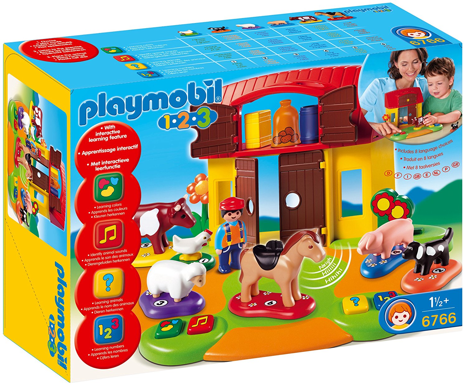 coffret grande ferme playmobil 1.2.3