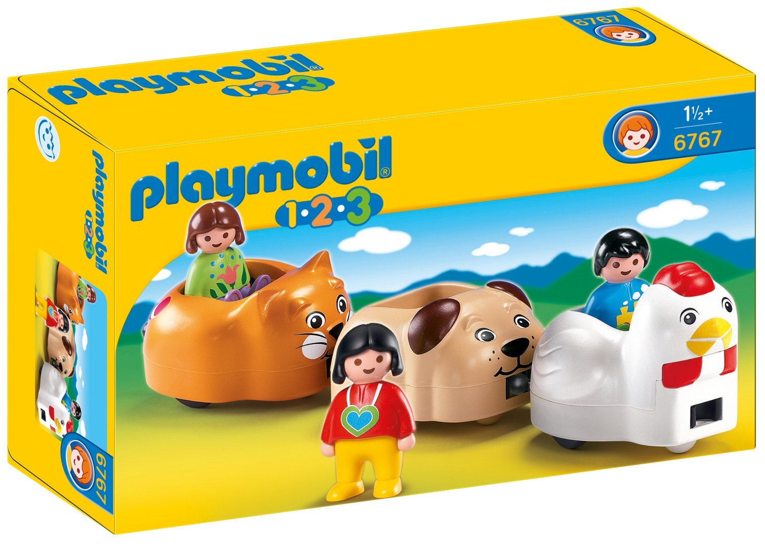 Playmobil 123 6767 pas cher, Train des animaux