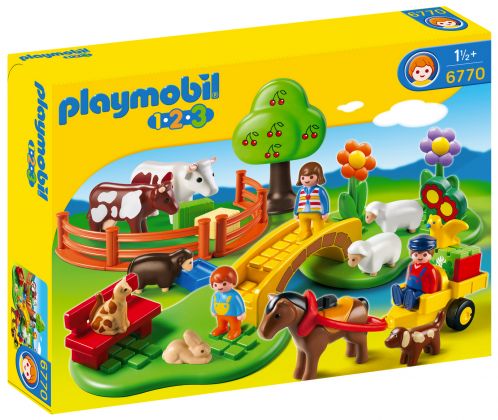 PLAYMOBIL 123 6770 Coffret famille à la campagne