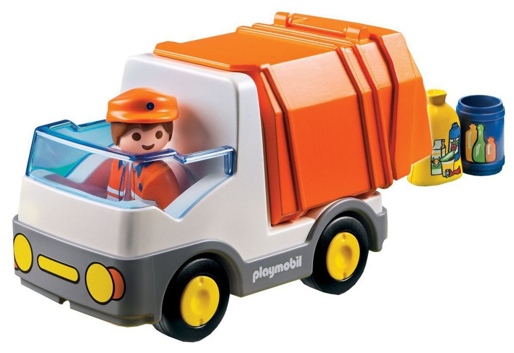 playmobil 1 2 3 camion poubelle