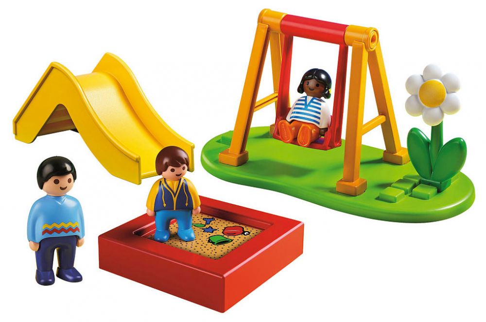 Playmobil 123 enfants et parc de jeux - Playmobil