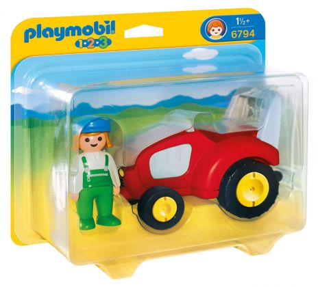 PLAYMOBIL 123 6794 Agricultrice avec tracteur