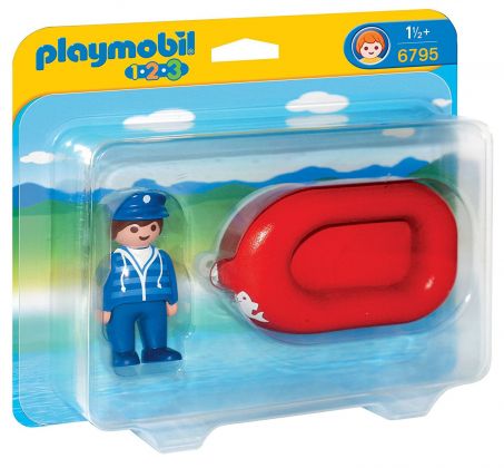 PLAYMOBIL 123 6795 Vacancier avec bateau