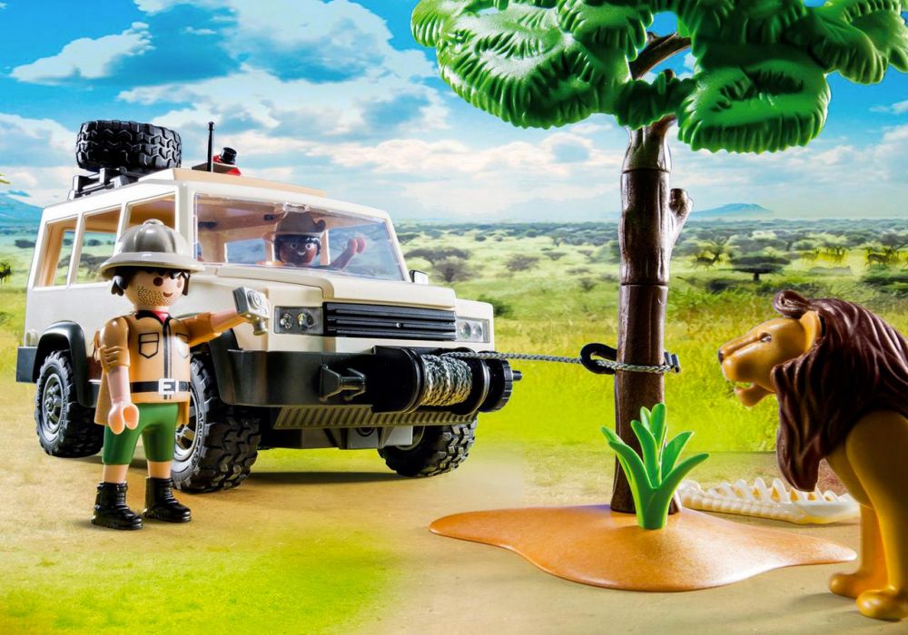 playmobil 6798 wildlife safari truck with lions