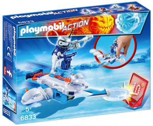 PLAYMOBIL Action 6833 Androïde de glace avec lance-disques