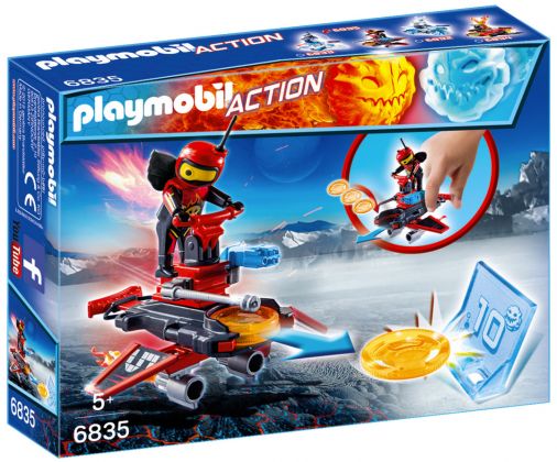 PLAYMOBIL Action 6835 Androïde de feu avec lance-disques