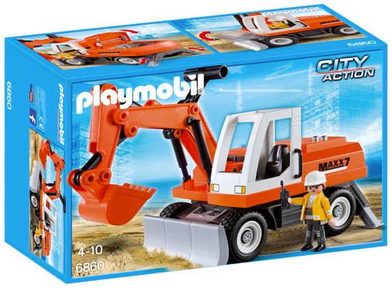 PLAYMOBIL City Action 6860 Tractopelle avec godet