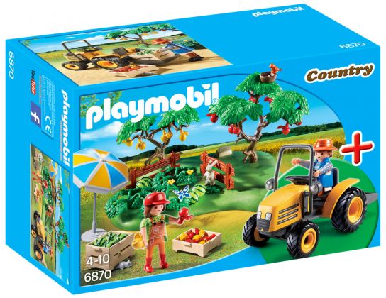 PLAYMOBIL Country 6870 Starter Set Couple de fermiers avec verger