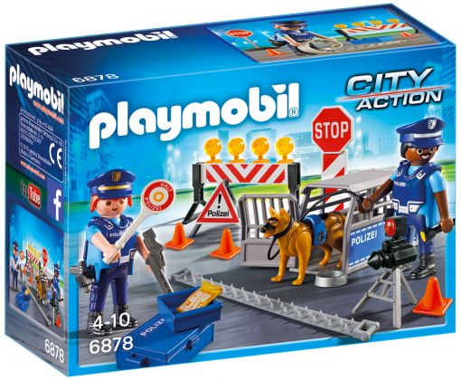 PLAYMOBIL City Action 6878 Barrage de police