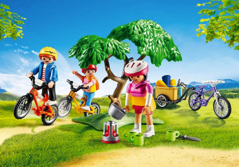 Playmobil velo shop avec remorque