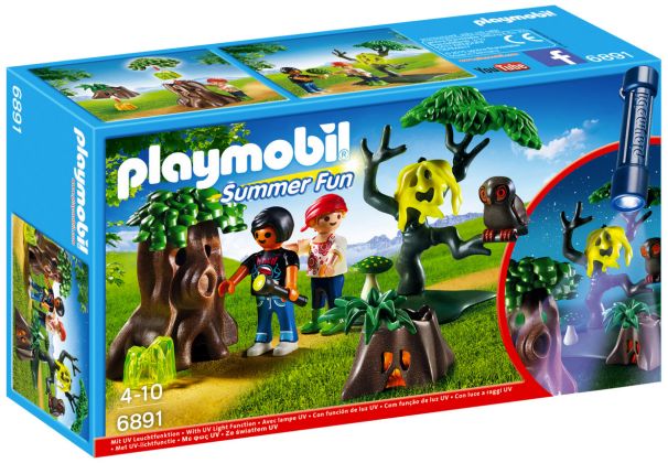 PLAYMOBIL Summer Fun 6891 Enfants avec végétation et lampe torche