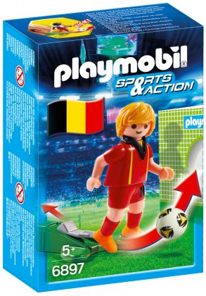 PLAYMOBIL Sports & Action 6897 Joueur de foot Belge