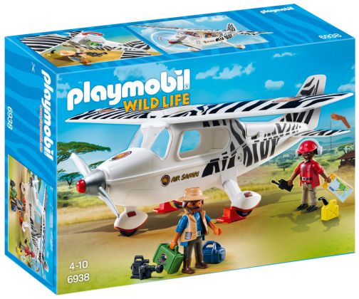 PLAYMOBIL Wild Life 6938 Avion avec explorateurs