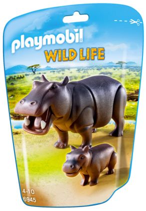 PLAYMOBIL Wild Life 6945 Hippopotame et son petit