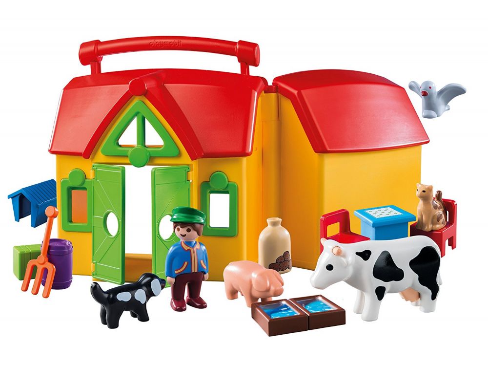 playmobil ferme transportable 6962