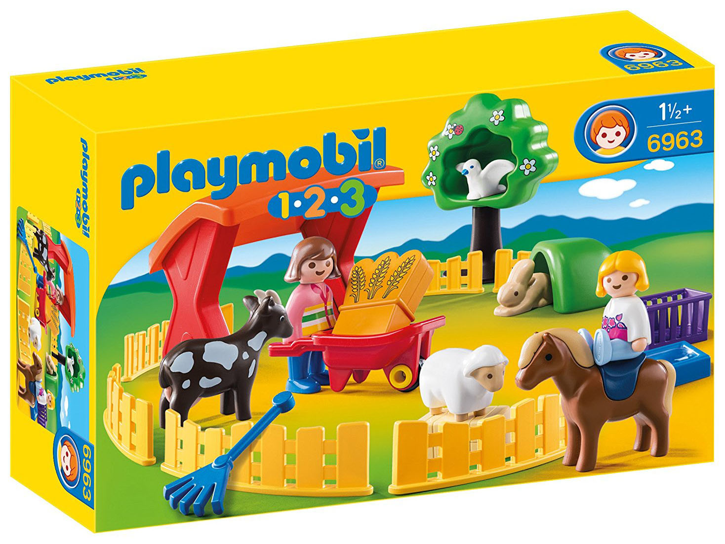 Playmobil 123 6963 pas cher, Parc animalier