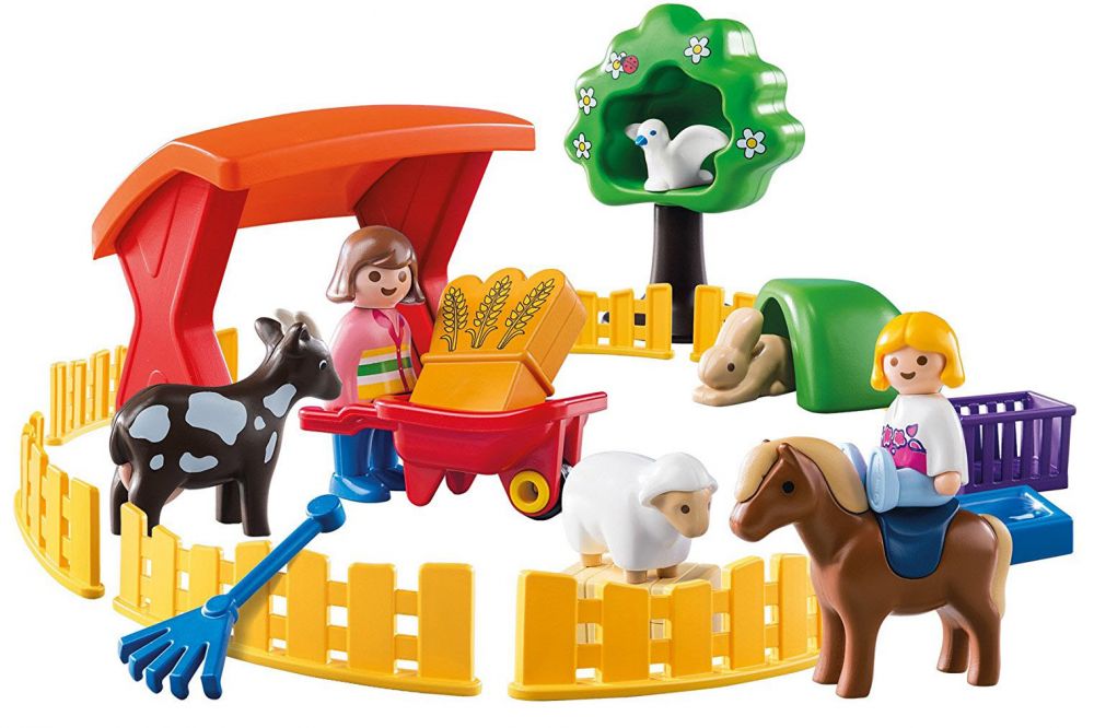 Playmobil 123 6963 pas cher, Parc animalier