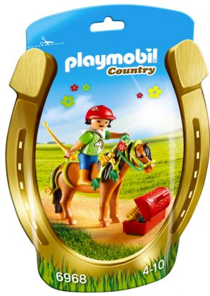 PLAYMOBIL Country 6968 Poney à décorer Fleur