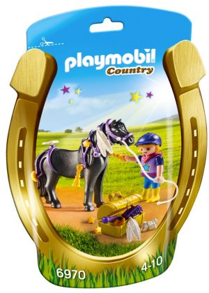 PLAYMOBIL Country 6970 Poney à décorer Etoile