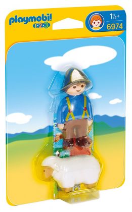 PLAYMOBIL 123 6974 Gardien avec mouton