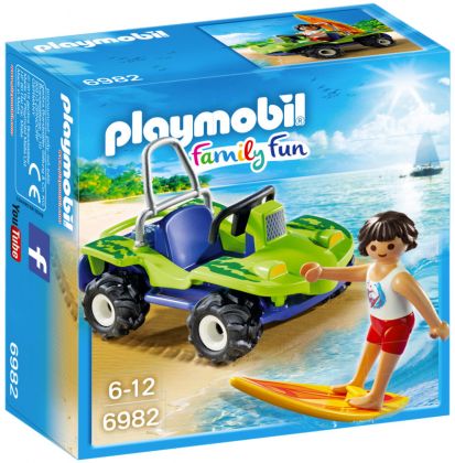 PLAYMOBIL Family Fun 6982 Surfer et buggy