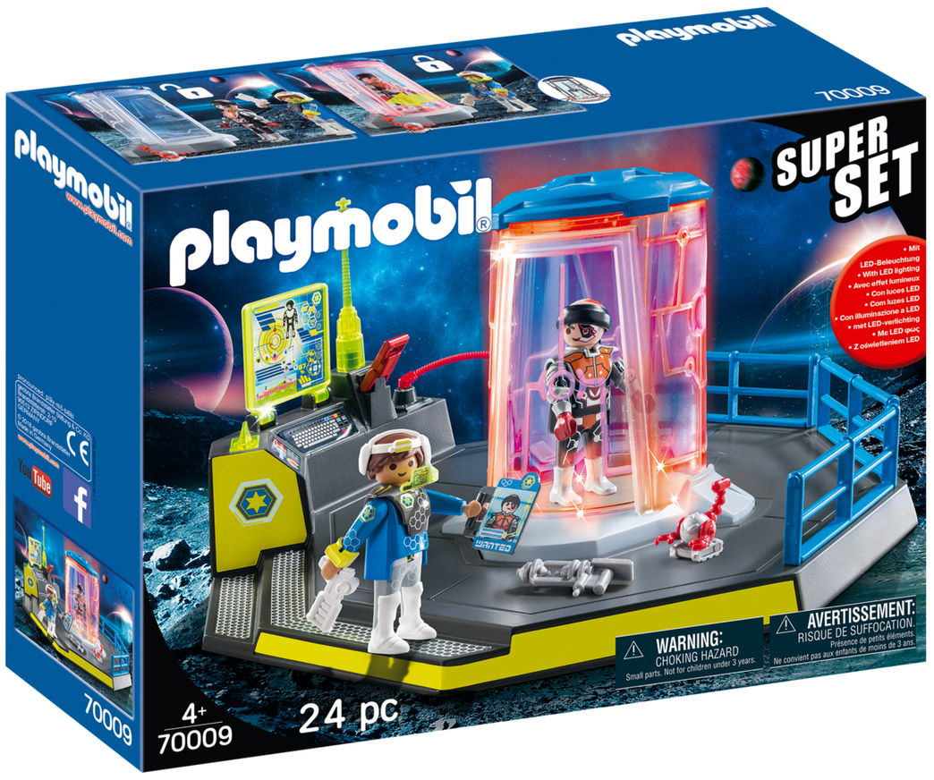 effets lumineux Playmobil SuperSet Agents de l'espace 70009 Prison Galaxy 