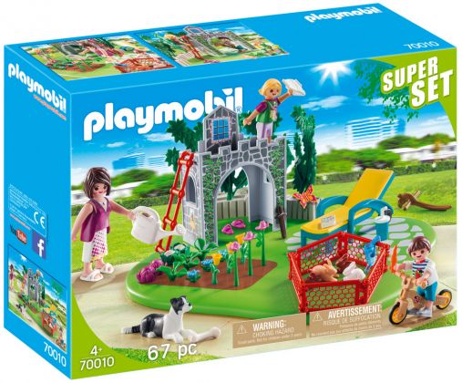 PLAYMOBIL Country 70010 SuperSet Famille et jardin