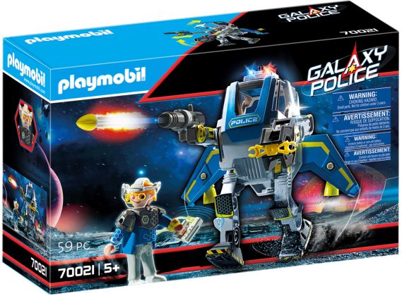 PLAYMOBIL Galaxy Police 70021 Robot et policier de l'espace