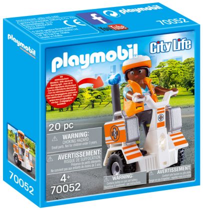 PLAYMOBIL City Life 70052 Secouriste et gyropode