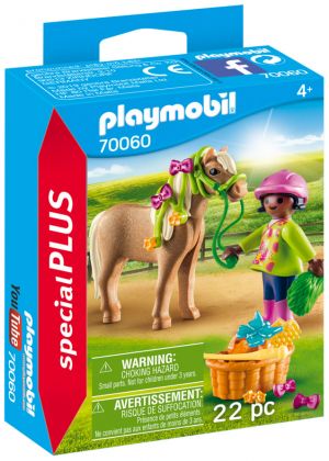 PLAYMOBIL Special Plus 70060 Cavalière avec poney