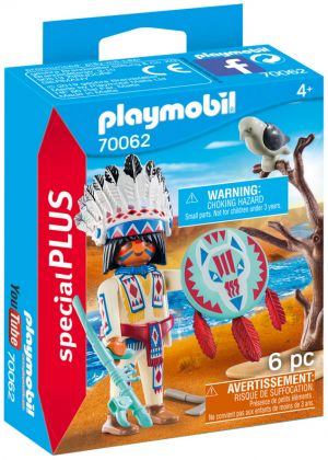 PLAYMOBIL Special Plus 70062 Chef de tribu autochtone