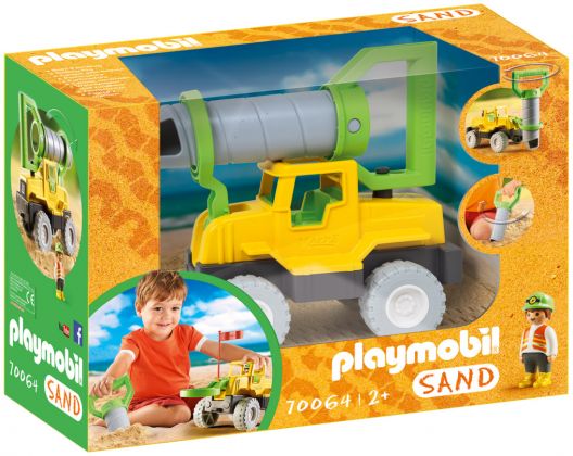 PLAYMOBIL 123 70064 Sand : Camion avec foreuse