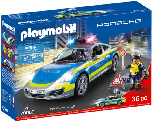 PLAYMOBIL City Action 70066 Porsche 911 Carrera 4S Police