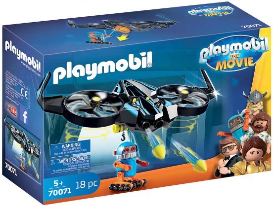 PLAYMOBIL Le Film 70071 Robotitron avec drone