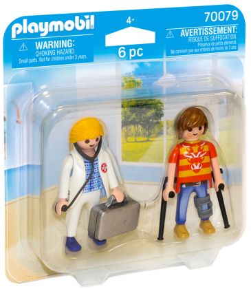 PLAYMOBIL City Life 70079 Médecin et patient