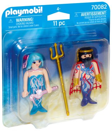 PLAYMOBIL Magic 70082 Roi des mers et sirène