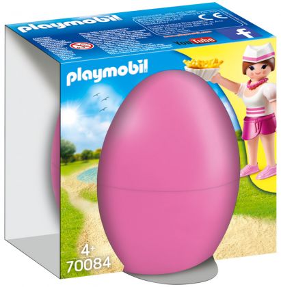 PLAYMOBIL Oeufs de Pâques 70084 Serveuse avec comptoir