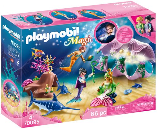 PLAYMOBIL Magic 70095 Coquillage lumineux avec sirènes