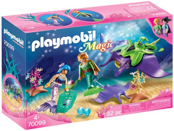 PLAYMOBIL Magic 70099 Chercheurs de perles et raies
