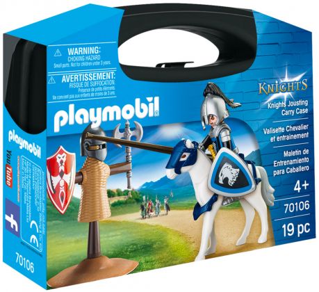 PLAYMOBIL Knights 70106 Valisette Chevalier et entrainement