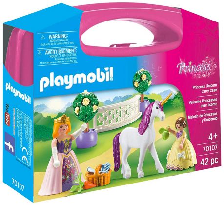 PLAYMOBIL Princess 70107 Valisette Princesses avec licorne