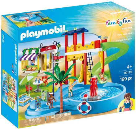 PLAYMOBIL Family Fun 70115 Parc aquatique et café