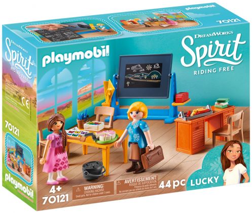 PLAYMOBIL Spirit - Riding Free 70121 Mademoiselle Kate Flores et salle de classe