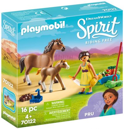 PLAYMOBIL Spirit - Riding Free 70122 Apo avec cheval et poulain
