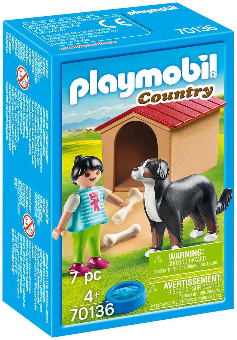 Playmobil 70132 - country la ferme - grande ferme avec silo et