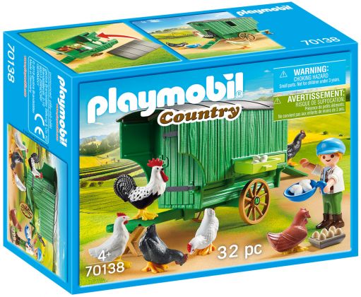 PLAYMOBIL Country 70138 Enfant et poulailler