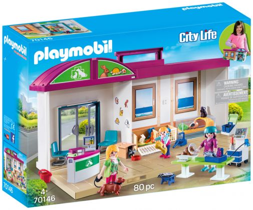 PLAYMOBIL City Life 70146 Clinique vétérinaire transportable