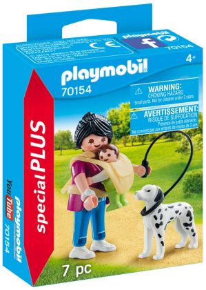 PLAYMOBIL Special Plus 70154 Maman avec bébé et chien
